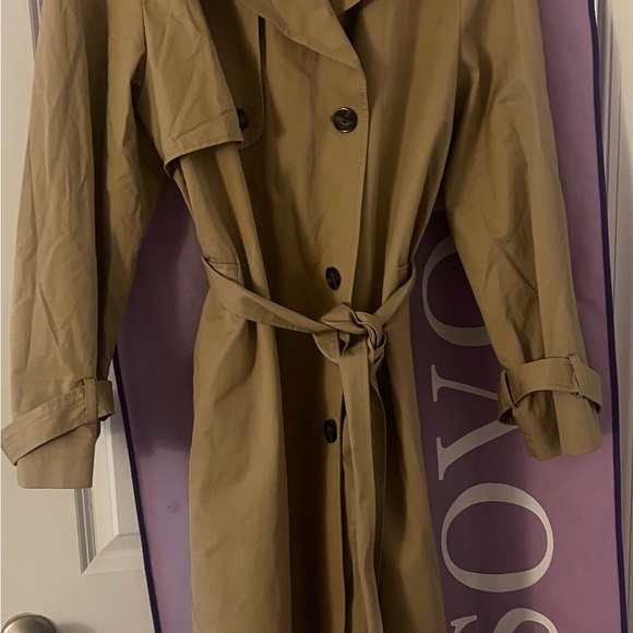 H&M Tan Belted Trench Coat - Picture 6 of 10